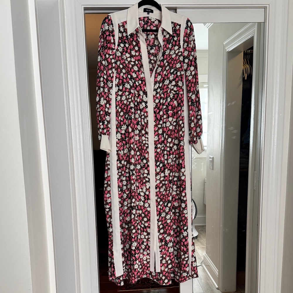 Me+Em long sleeve floral midi US4